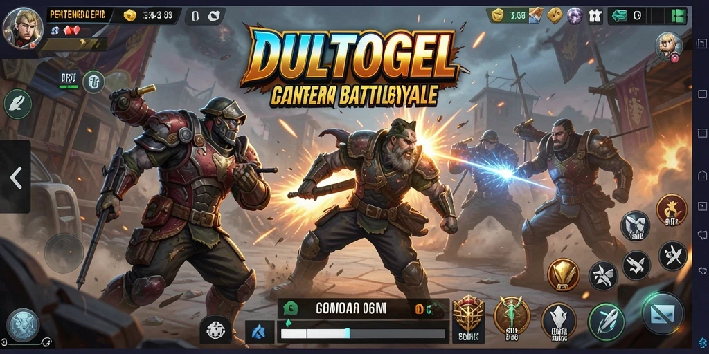 Gameplay DULTOGEL dengan pertempuran seru dan mendebarkan.