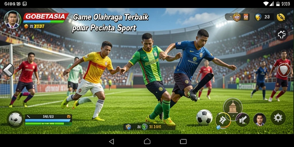 Tampilan gameplay GOBETASIA yang menarik dan penuh aksi olahraga.
