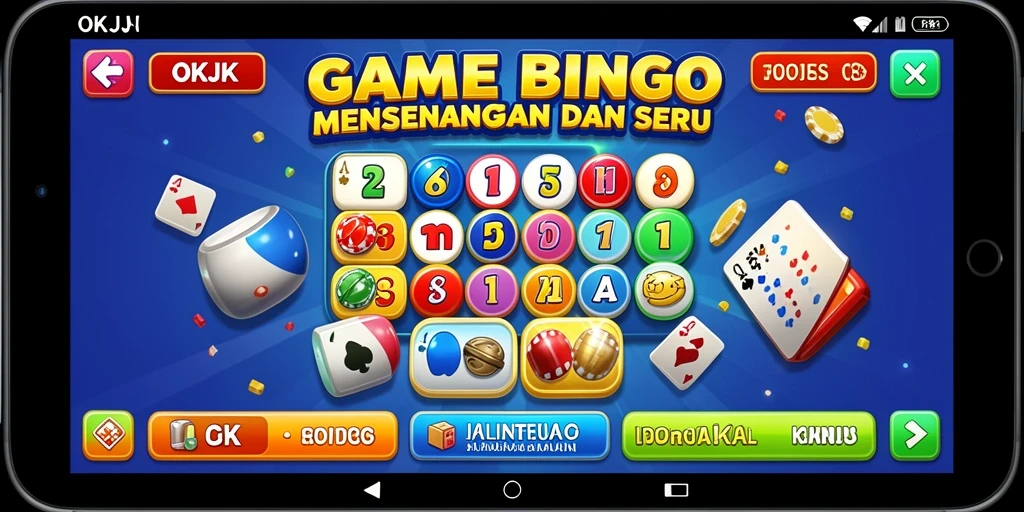 Tampilan screenshot OKJK dengan gameplay Bingo yang seru dan mengasyikkan.