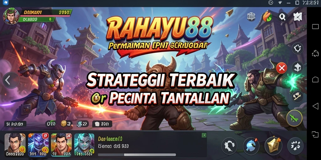 Screenshot menunjukkan permainan strategi RAHAYU88 dalam aksi.