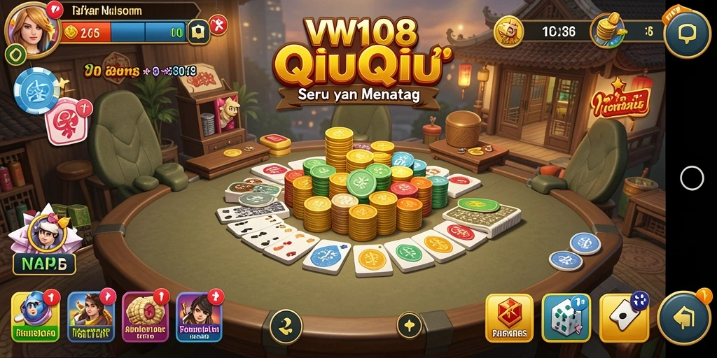 Tampilan gameplay seru di VW108 dengan fitur QiuQiu.